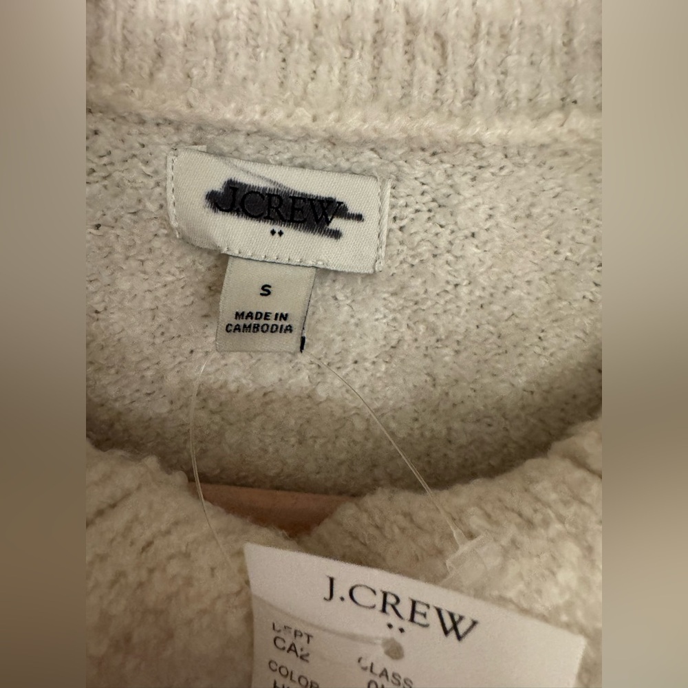 NWT J. Crew Bouclé button-collared sweater - Picture 7 of 10